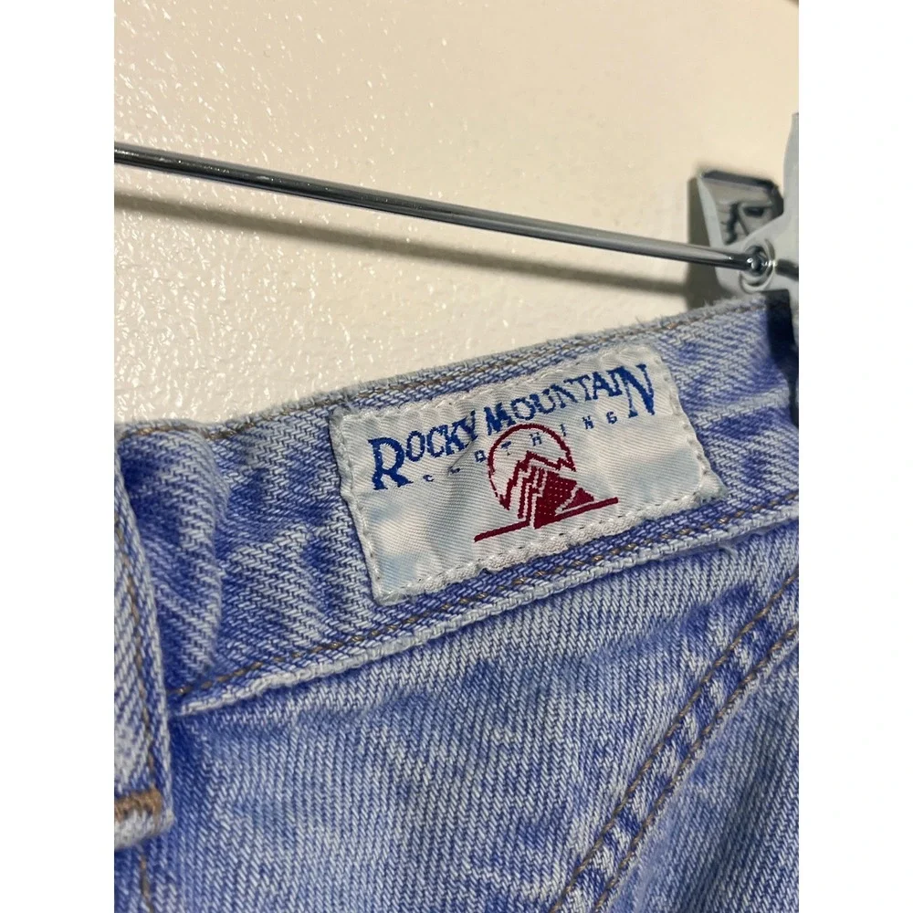Vintage Rocky Mountain‎ Clothing Co High Waisted Pleated Western Jeans Raw Hem